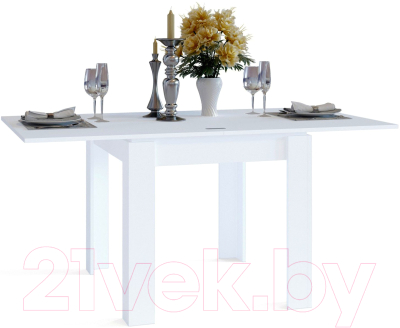 Обеденный стол Сокол-Мебель СО-2 (белый)