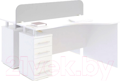 Перегородка для стола Сокол-Мебель ПР-120 (белый)