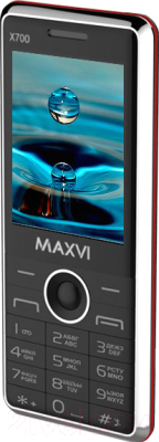 Мобильный телефон Maxvi X700 (черный/красный)