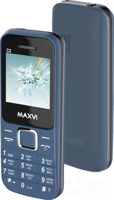 Мобильный телефон Maxvi C3 (маренго)