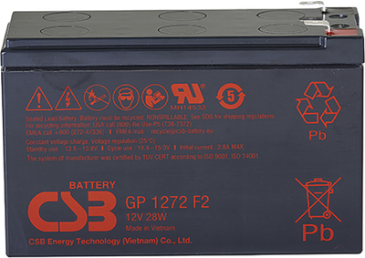 

Аккумуляторная батарея, GP 1272 F2 12V/7.2Ah