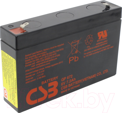 Батарея для ИБП CSB GP 672 6V/7.2Ah