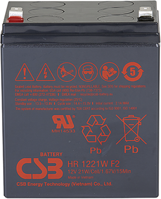 Аккумуляторная батарея CSB HR 1221W F2 12V/5Ah - 