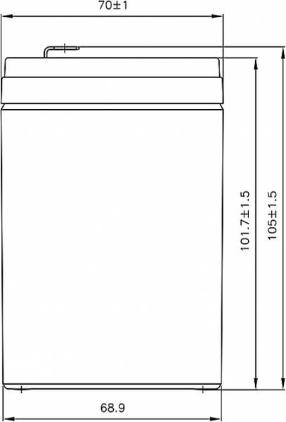 Аккумуляторная батарея CSB HR 1221W F2 12V/5Ah