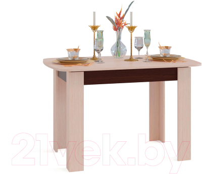 Обеденный стол Сокол-Мебель СО-3 (венге/беленый дуб)