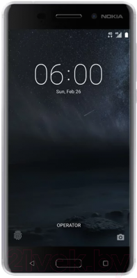 Смартфон Nokia 6 Dual / TA-1021 (серебристый)