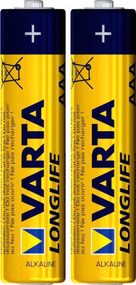 Комплект батареек Varta Longlife AAA BLI 2