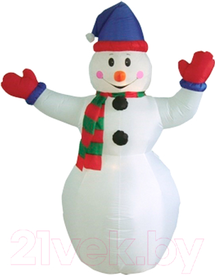 Фигура надувная новогодняя Neon-Night Снеговик с шарфом 511-208 (1.8м)