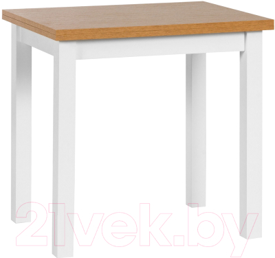 Обеденный стол Atreve Flip-Flop 60x80 (дуб/белый)