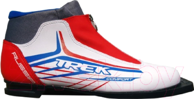 Ботинки для беговых лыж TREK Russia Comfort (белый/красный, р-р 40)
