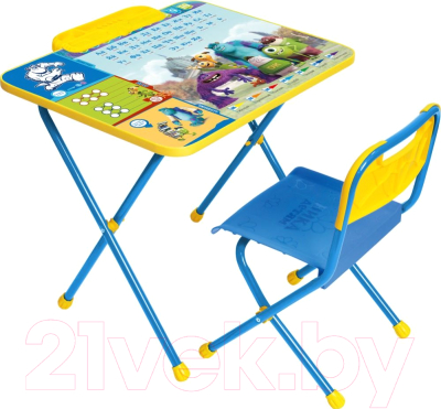 Комплект мебели с детским столом Ника Д1У / Университет Монстров