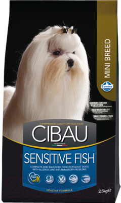 Сухой корм для собак Farmina Cibau Sensitive Fish Mini (2.5кг)