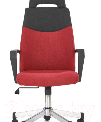 Кресло офисное Halmar Olaf (черный/бордовый)
