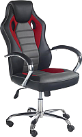 Кресло офисное Halmar Scroll (черный/красный/серый) - 