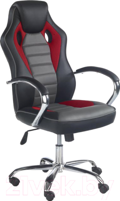 Кресло офисное Halmar Scroll (черный/красный/серый)