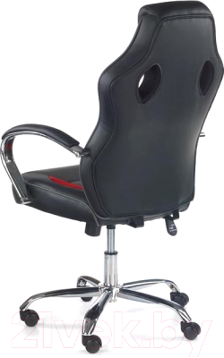 Кресло офисное Halmar Scroll (черный/красный/серый)