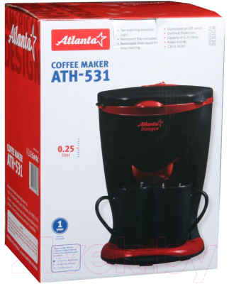 Капельная кофеварка Atlanta ATH-531 (черный)