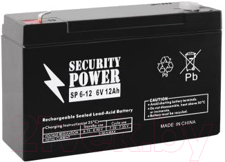 Батарея для ИБП Security Power SP 6-12 (6V/12Ah)