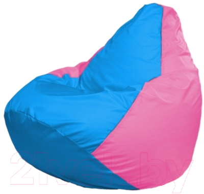Бескаркасное кресло Flagman Груша Мини Г0.1-277 (голубой/розовый)