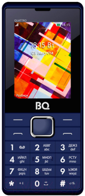 Мобильный телефон BQ Quattro BQ-2412 (темно-синий)