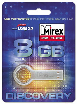Usb flash накопитель Mirex Round Key 8GB (13600-DVRROK08)