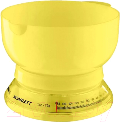 Кухонные весы Scarlett SC-1210 (желтые)