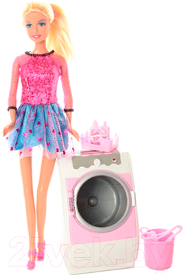 Кукла с аксессуарами Defa со стиральной машиной 8323