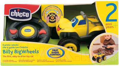 Радиоуправляемая игрушка Chicco Билли - большие колеса 61759 (желтый)
