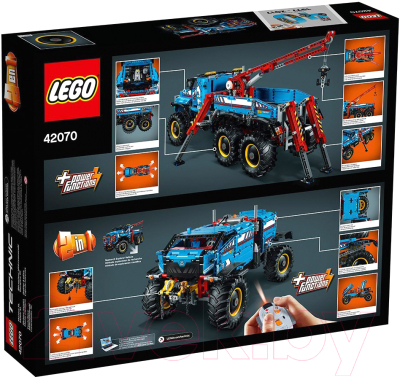 Конструктор управляемый Lego Technic Аварийный внедорожник 6x6 / 42070
