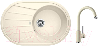 

Мойка кухонная Blanco, Tamos 45 S (521393) + смеситель Mida (519419) / 521393M2