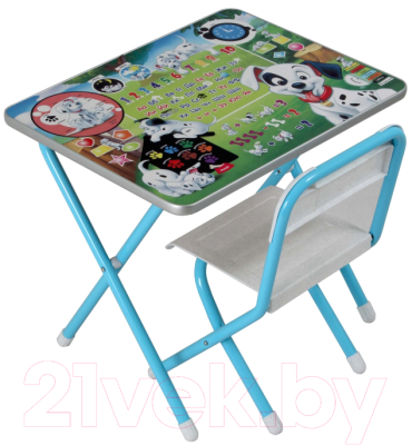 Комплект мебели с детским столом Дэми №1 101 Далматинец (голубой)