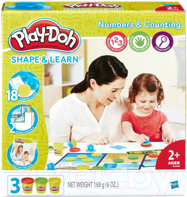 Развивающий игровой набор Hasbro Play-Doh Цифры и числа / B3406