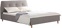 Двуспальная кровать Halmar Doris (серый/ольха) - 
