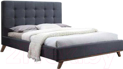 Двуспальная кровать Signal Melissa 160x200 (серый)