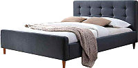 Двуспальная кровать Signal Pinko 160x200 (серый) - 