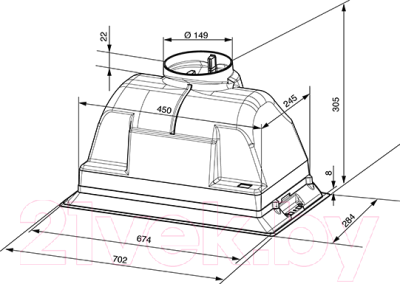 Вытяжка скрытая Smeg KSEG7XE