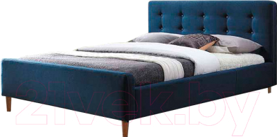 Двуспальная кровать Signal Pinko 160x200 (темно-синий)