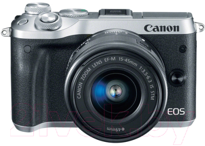 Беззеркальный фотоаппарат Canon EOS M6 Kit 15-45mm + 55-200mm / 1725C047AA