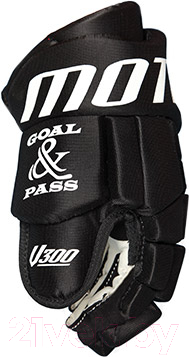 Перчатки хоккейные Goal&Pass Motion V300BLK (р-р 10)