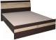Полуторная кровать Интерлиния Коламбия КЛ-001-2 140 с основанием (дуб венге/дуб серый) - 
