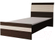 Односпальная кровать Интерлиния Коламбия КЛ-001-3 90 с основанием (дуб венге/дуб серый) - 