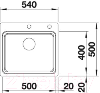 Мойка кухонная Blanco Etagon 500-IF/A / 521748 (с клапаном-автоматом)