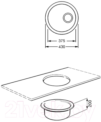 Мойка кухонная Smeg UM103PRA