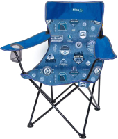 Кресло складное Ника Премиум 5 / ПСП5 (синий/серый) - 