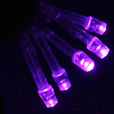 Светодиодная бахрома Luazon Бахрома 187177 (2.4x0.6м, фиолетовый)