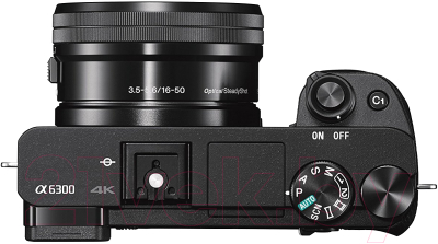 Беззеркальный фотоаппарат Sony Alpha A6300 Kit 16-50mm / ILCE-6300LB (черный)