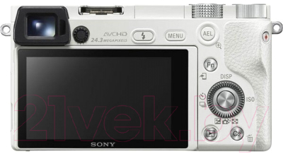Беззеркальный фотоаппарат Sony Alpha A6000 Kit 16-50mm / ILCE-6000LW (белый)