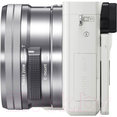 Беззеркальный фотоаппарат Sony Alpha A6000 Kit 16-50mm / ILCE-6000LW (белый)