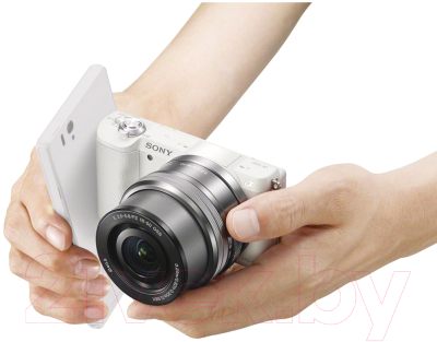 Беззеркальный фотоаппарат Sony Alpha A5100 Kit 16-50mm / ILCE-5100LW (белый)