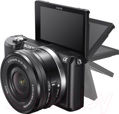 Беззеркальный фотоаппарат Sony Alpha A5100 Double Kit 16-50mm + 55-210mm / ILCE-5100YB (черный)